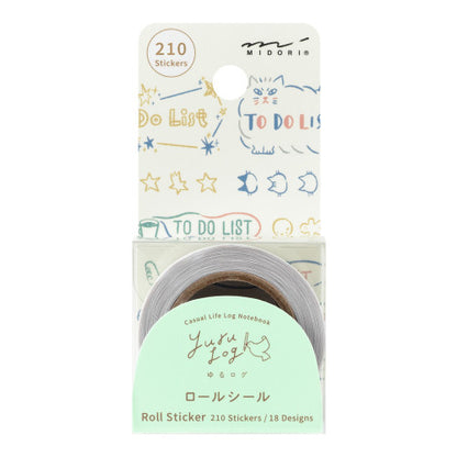 Yuru Log Roll Stickers - List