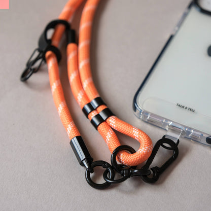 Crossbody Lanyard Phone Strap in Peach