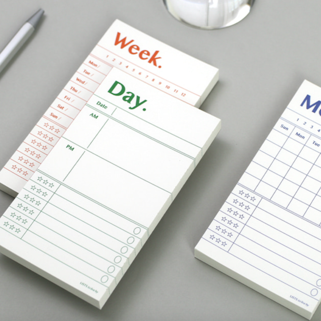 'Lists To Live By' Memo Pad