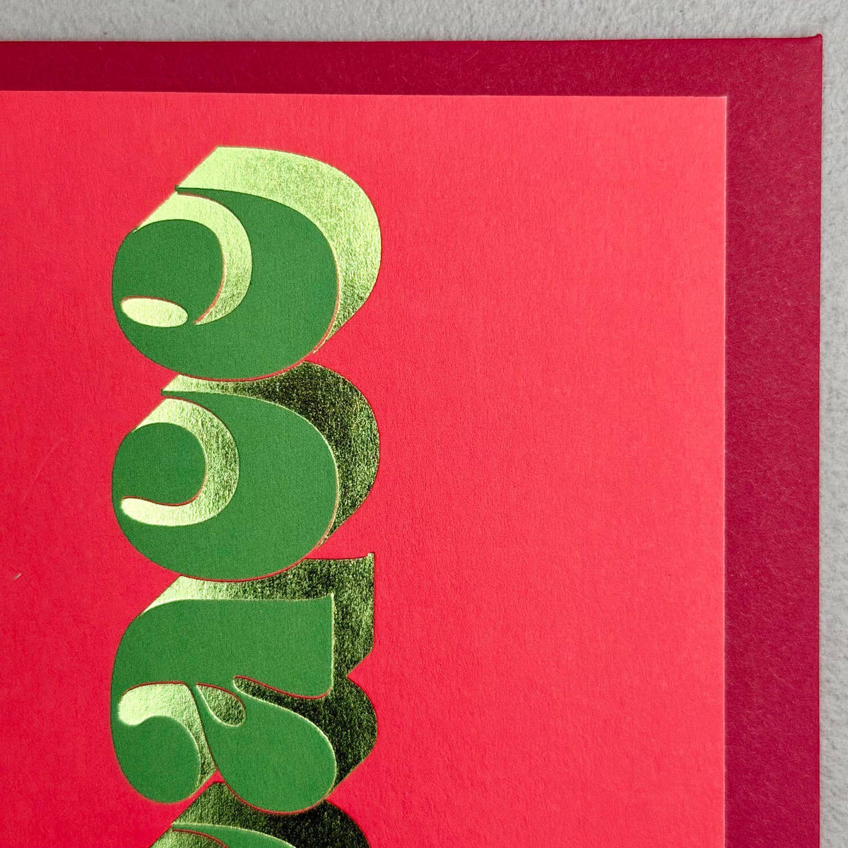 Peace Retro Typography Christmas Card