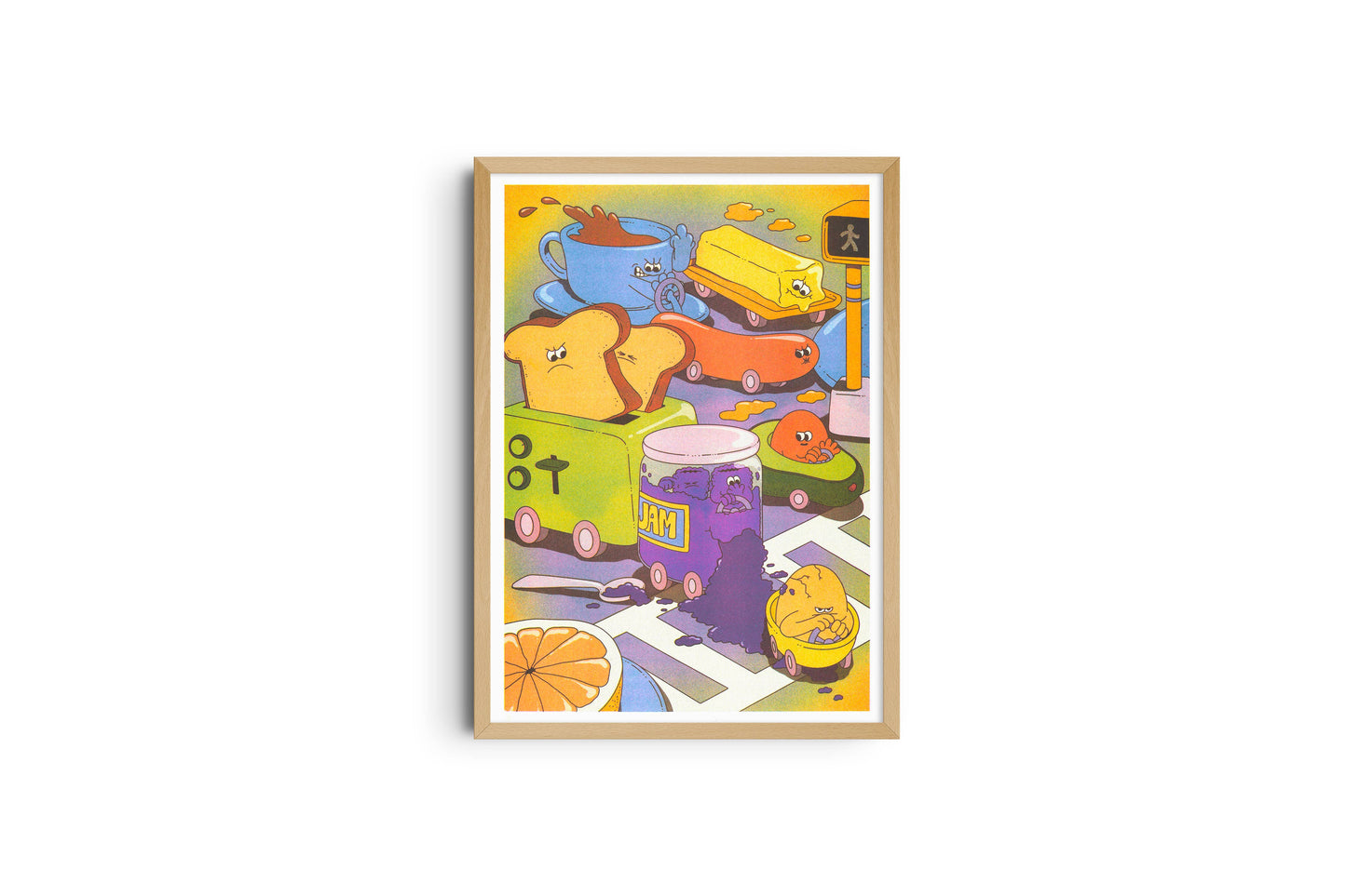 If there's a traffic jam on the way to breakfast A3 Print by Lauren Martin