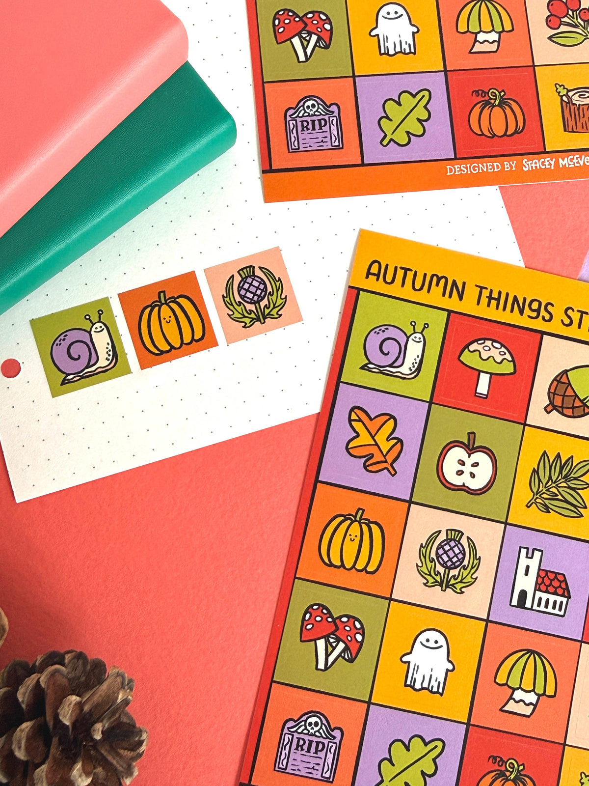 Autumn Things A6 Sticker Sheet