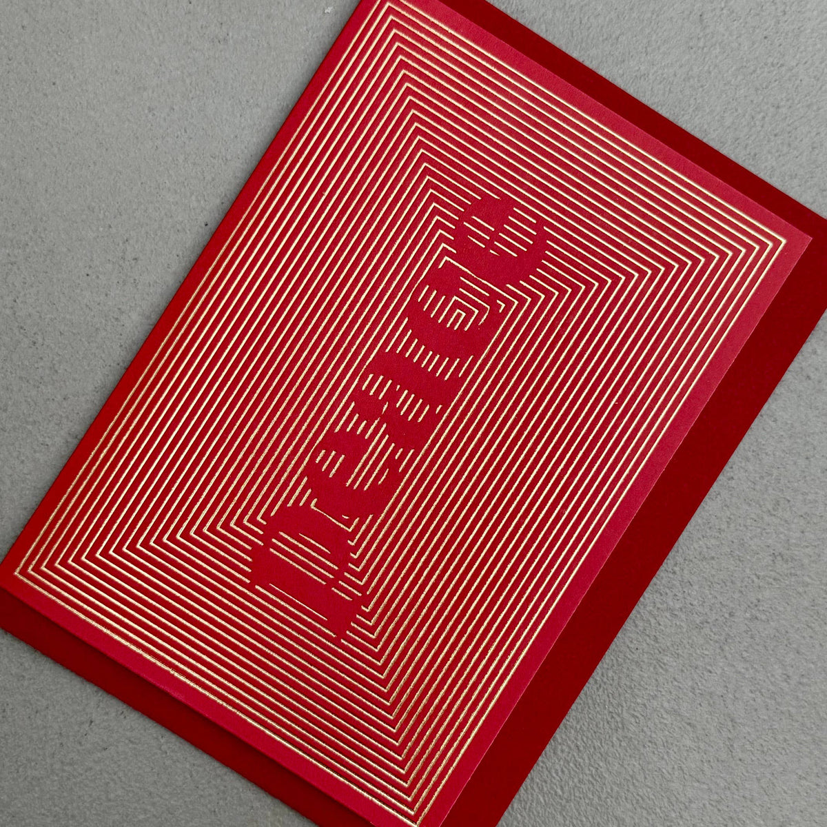 Peace Modern Typography Christmas Card