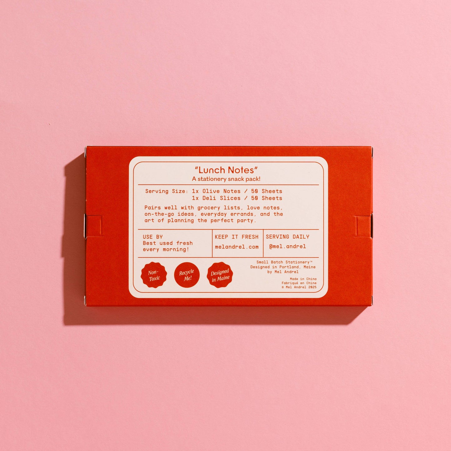 Lunch Notes Sticky Notes 2 pack