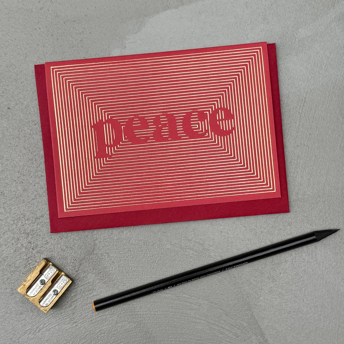 Peace Modern Typography Christmas Card