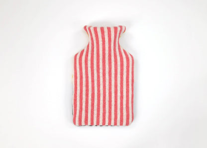 Lambswool Hot Water Bottle Cover in Pink and Yellow
