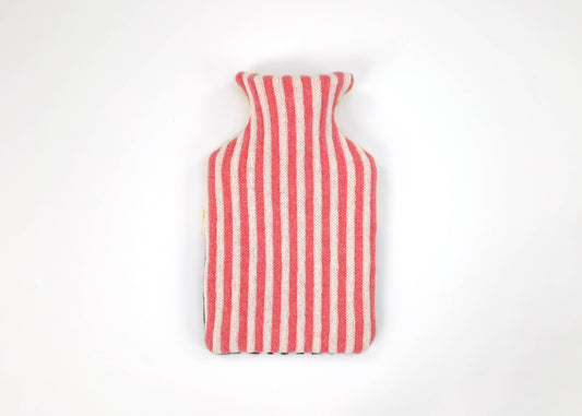 Lambswool Hot Water Bottle Cover in Pink and Yellow