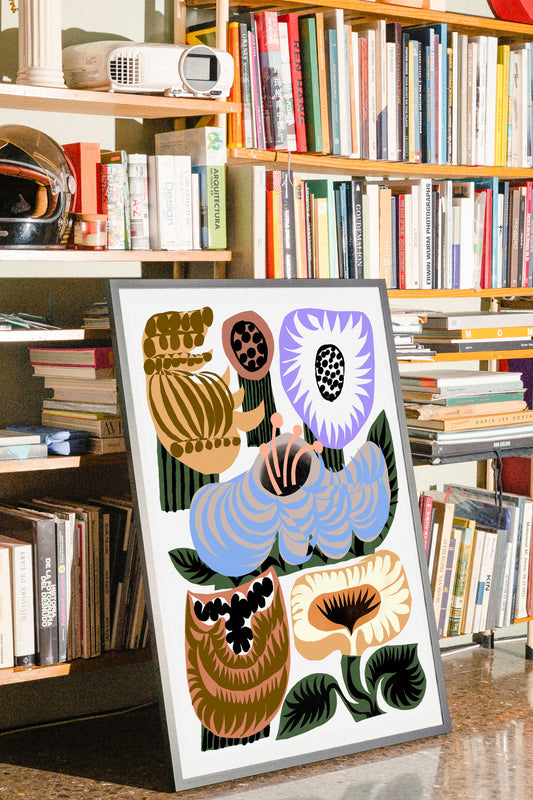 Wild Flowers A3 Art Print