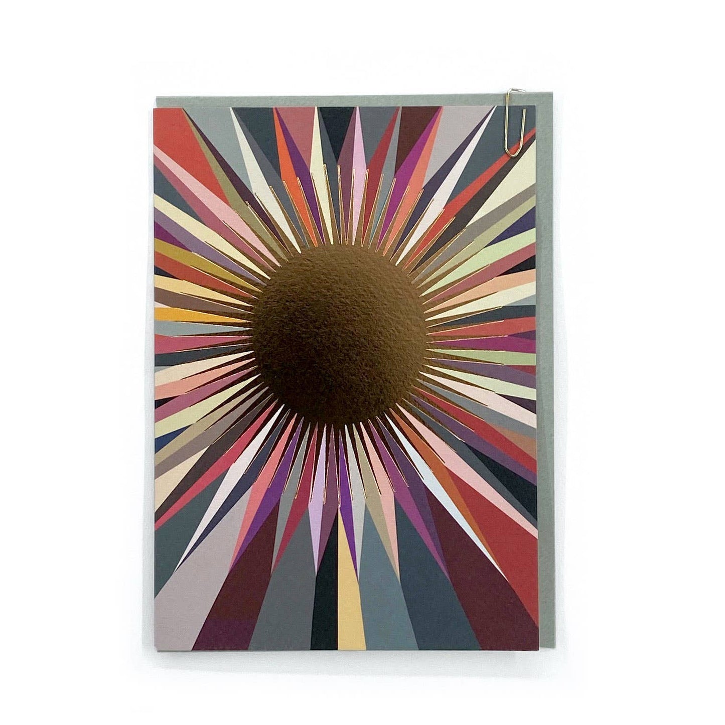 Starburst Tonal Sun Greetings Card