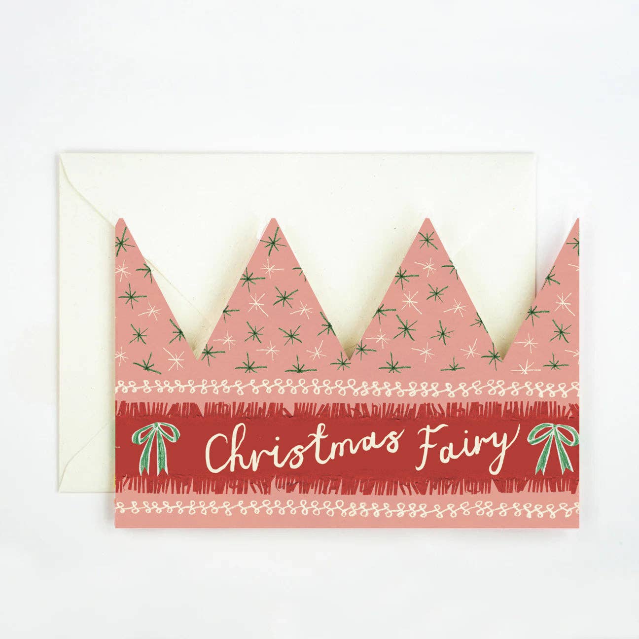 'Christmas Fairy' Party Hat Card