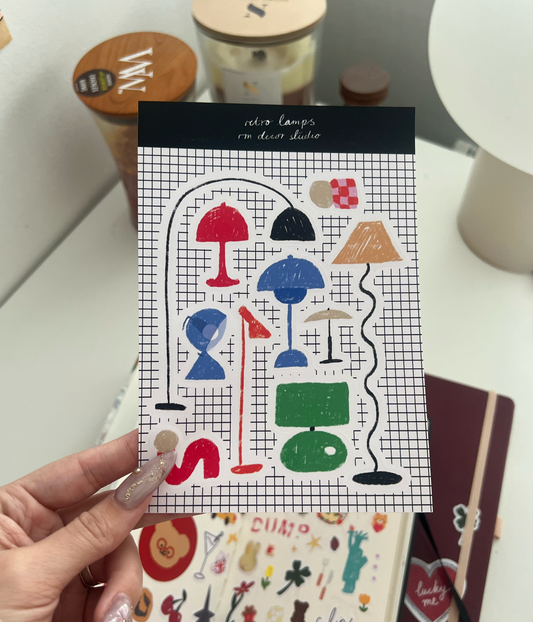 Retro Lamps Sticker Pack
