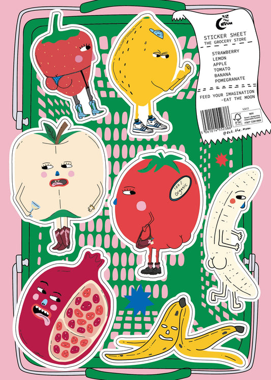 The Grocery Store A5 Sticker Sheet