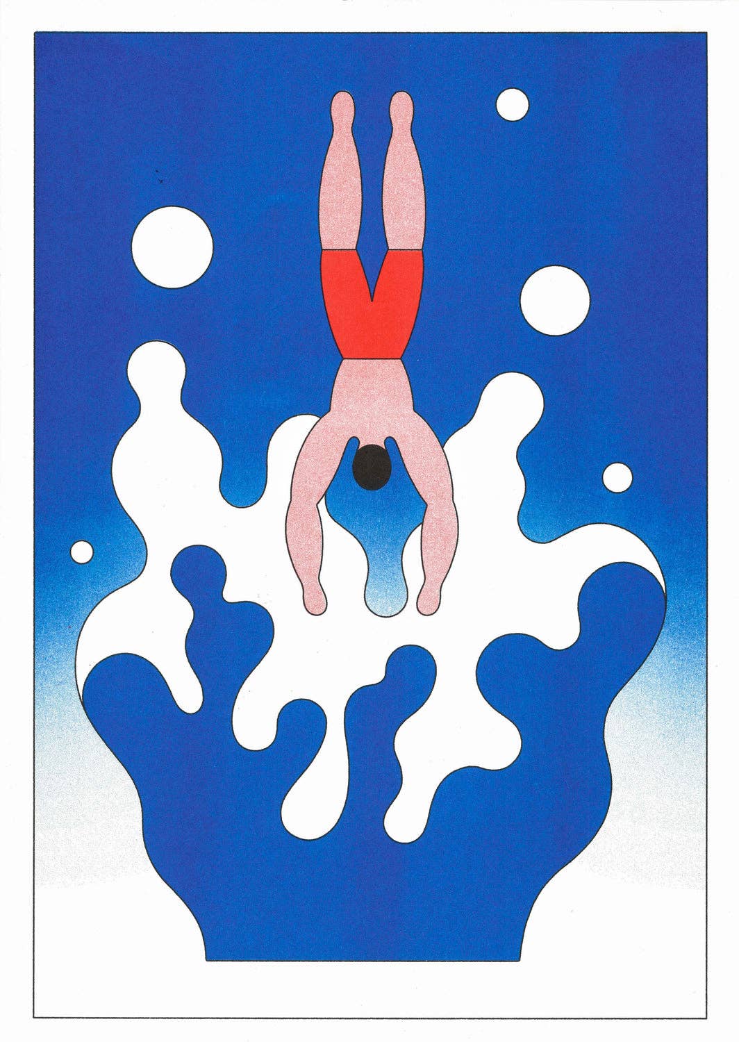 Dive A3 Print by Dominic Kesterton