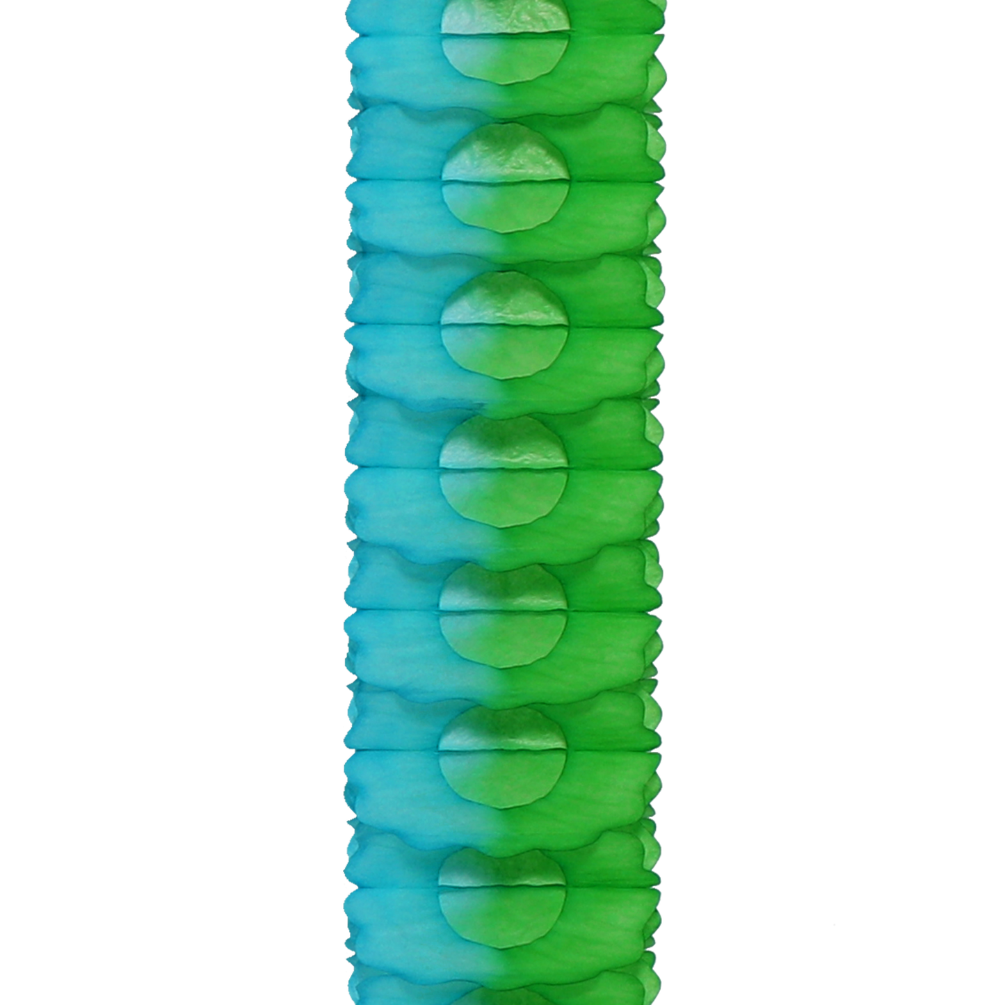 Two-Tone Paper Garland in Grass & Azure