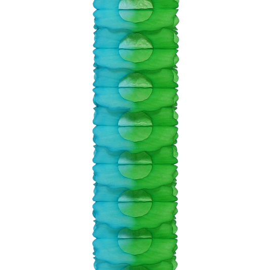 Two-Tone Paper Garland in Grass & Azure