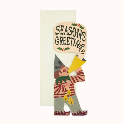 Boy Elf Christmas Card