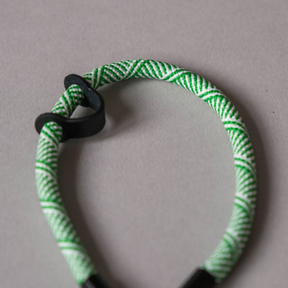 Wrist Phone Strap in Green & White