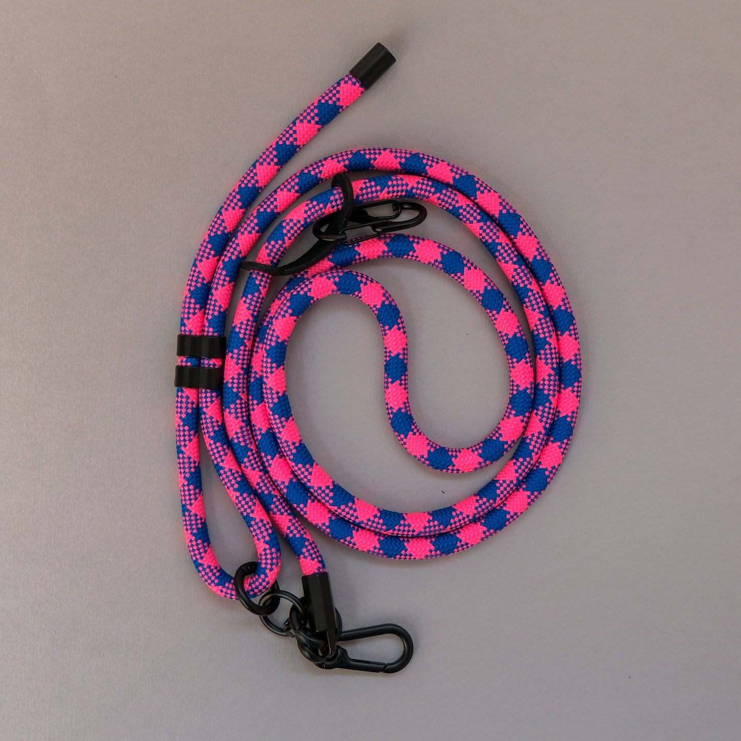 Crossbody Lanyard Phone Strap in Blue & Pink