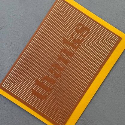 Modern Typography Thank You Card