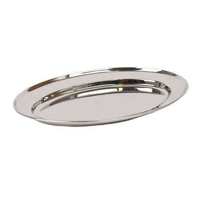 Small Oval Stainless Steel Serving Platter
