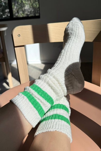 Cottage Varsity Socks in Green