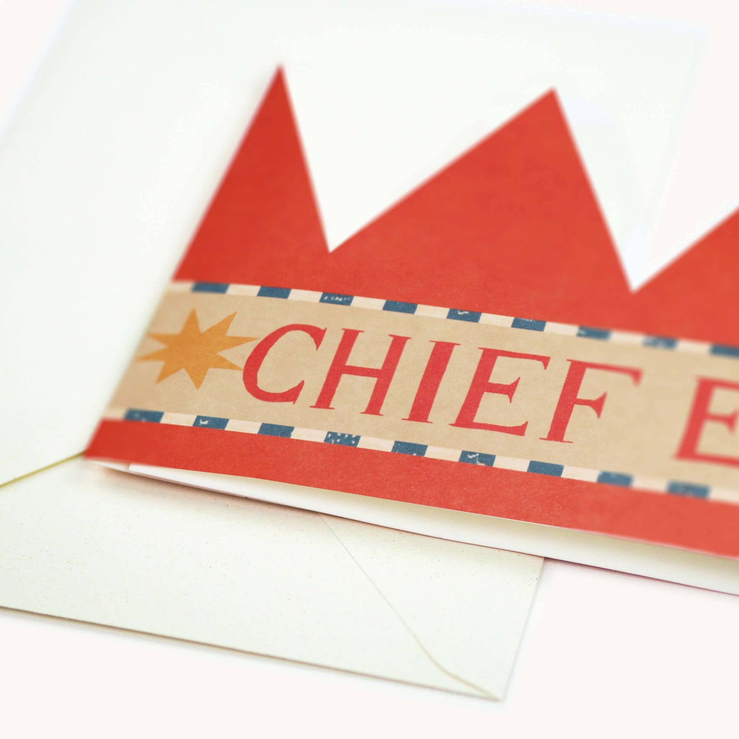 'Chief Elf' Party Hat Card