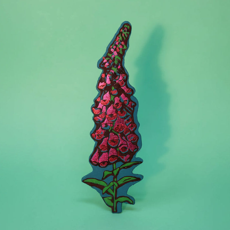 A Good Weed Flower Bookmark in Turquoise