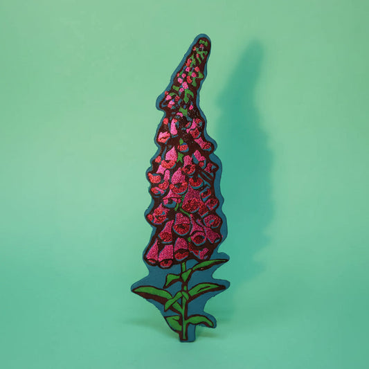 A Good Weed Flower Bookmark in Turquoise