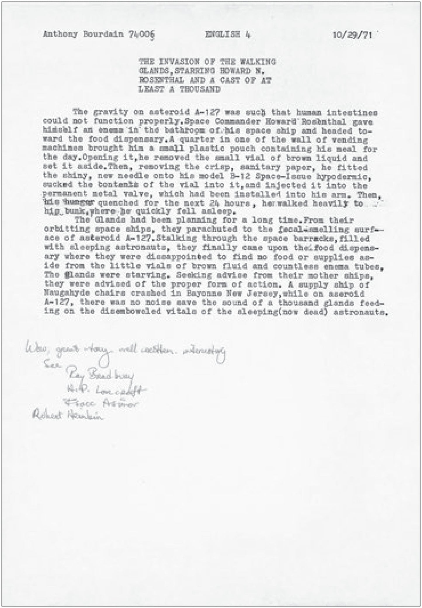 The Anthony Bourdain Reader