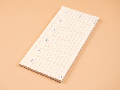 Mini Undated Weekly Planner in Jazz