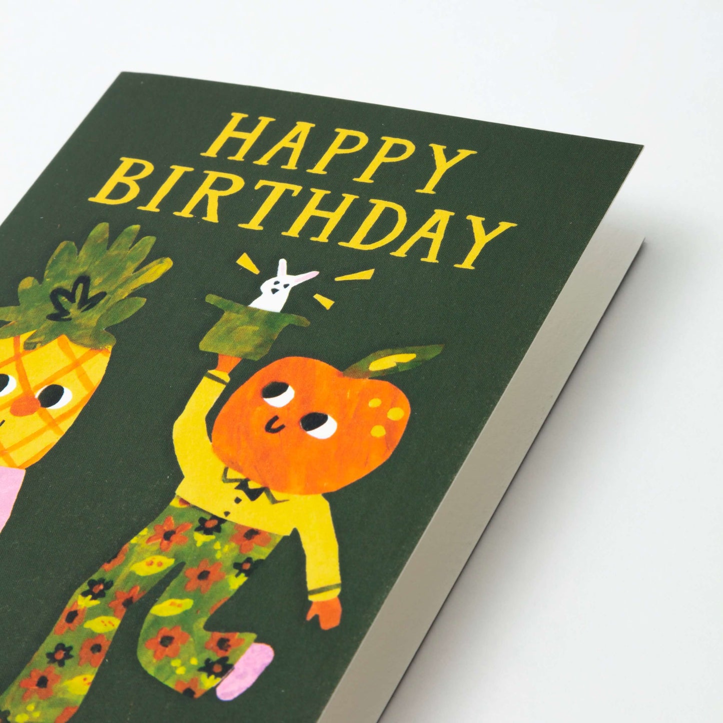 Pineapple and Orange Happy Birthday Card