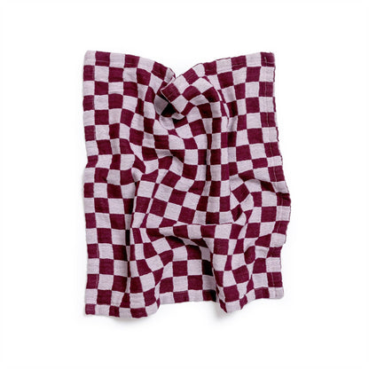 Cotton Napkins Pack of 2 in Burgundy Check