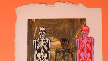 Skeleton Leather Bookmark