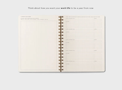 Form B5 Wirebound Daily Planner in Burnt Orange