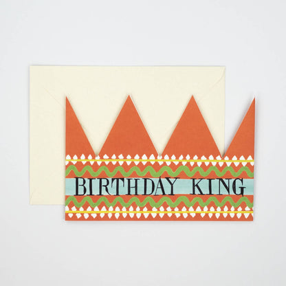 'Birthday King' Party Hat Card