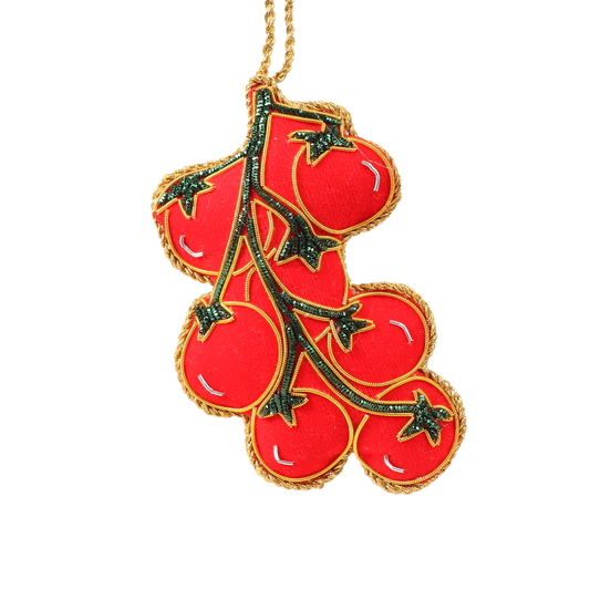 Vine Tomatoes Embroidered Christmas Decoration
