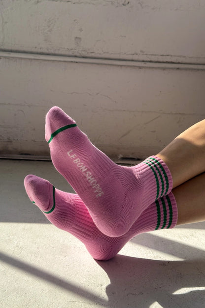 Girlfriend Socks in Rose Pink