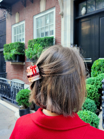 Bow Bookstack Claw Hair Clip
