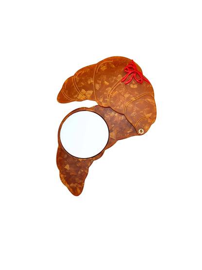 Bow Croissant Compact Mirror