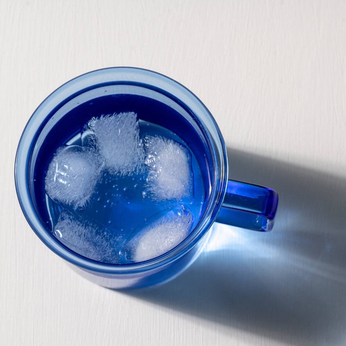 Glass Mug in Blue