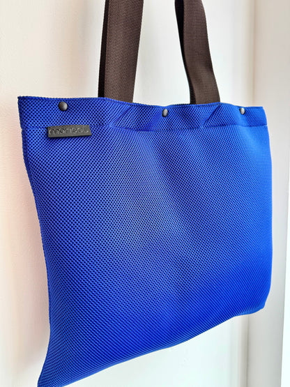 Electric Blue Scuba Mesh Tote Bag