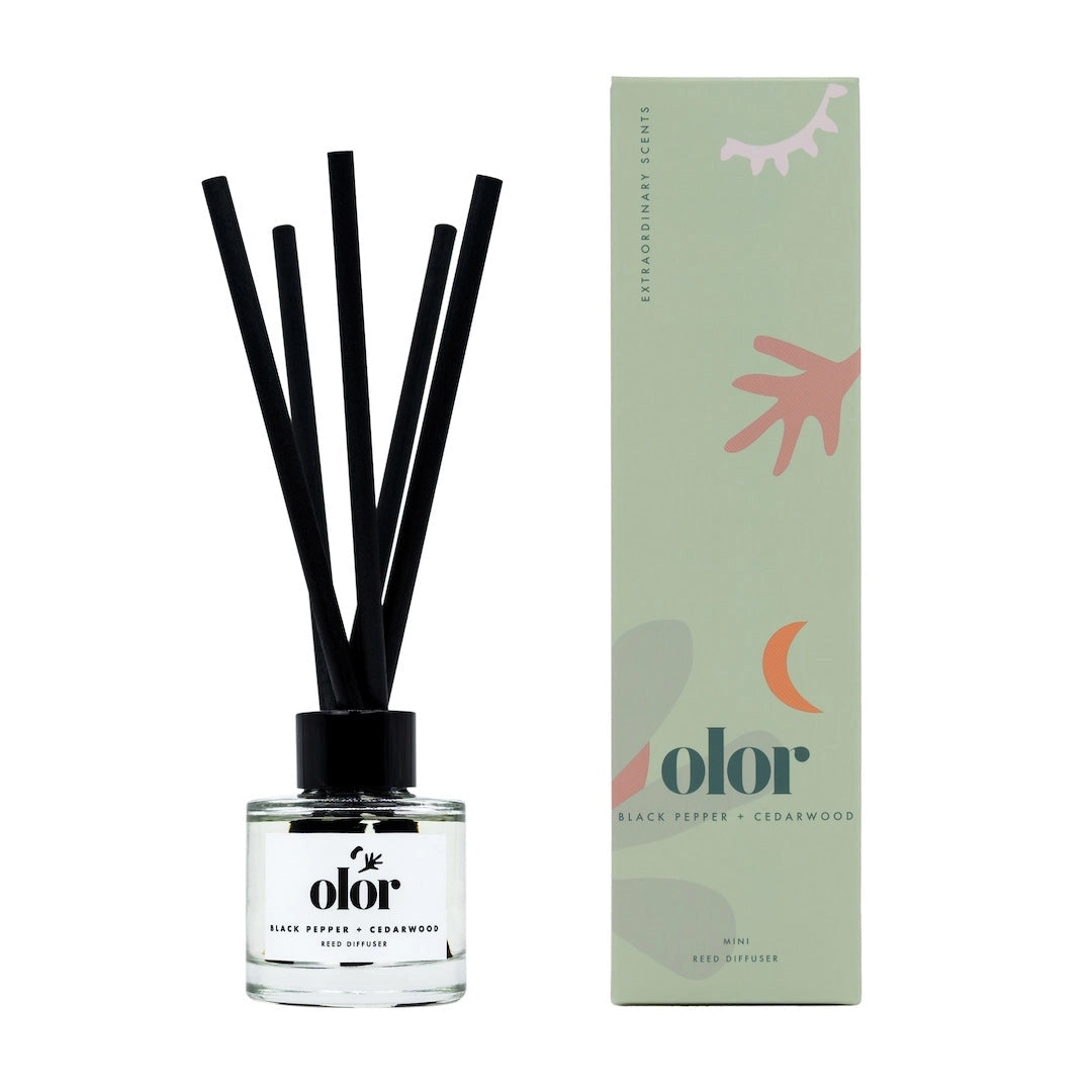 Black Pepper & Cedarwood Mini Reed Diffuser