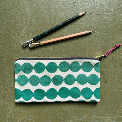Bubble Dots Screenprinted Pencil Case