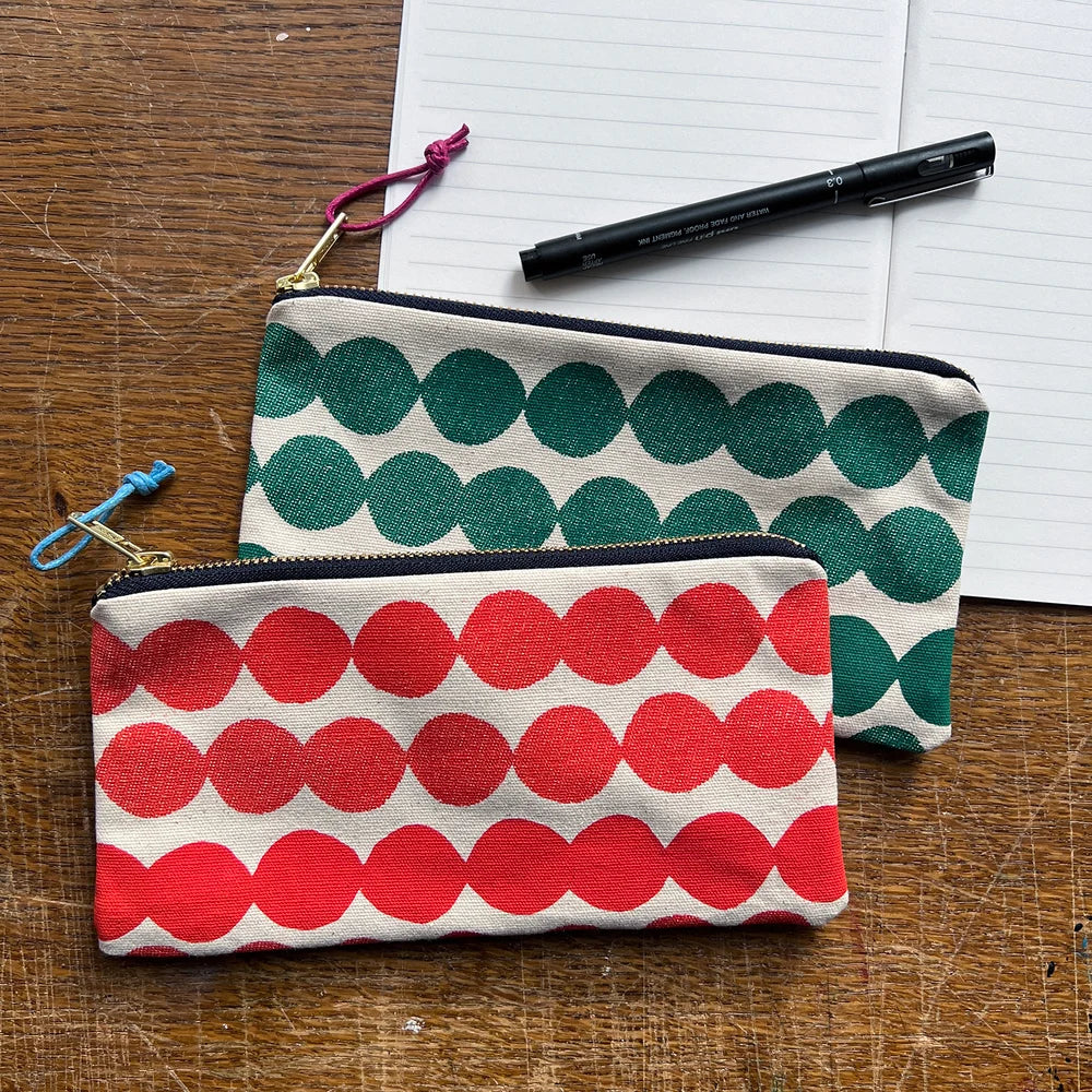 Bubble Dots Screenprinted Pencil Case