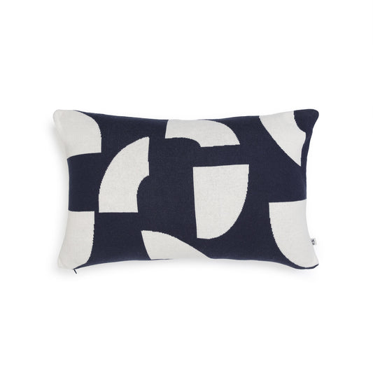 Deko Rectangular Cushion in Navy