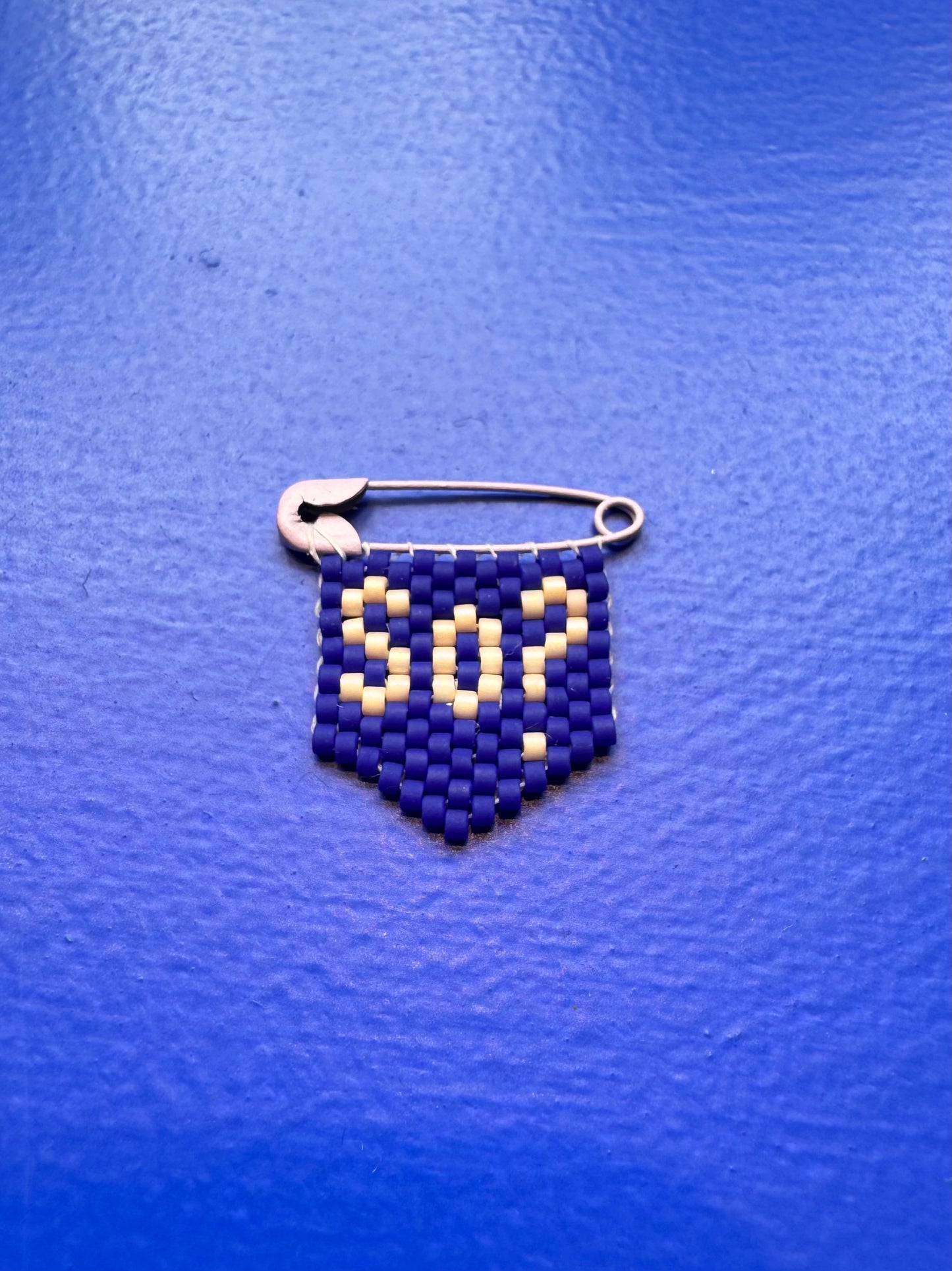'So?' Woven Bead Pin Brooch