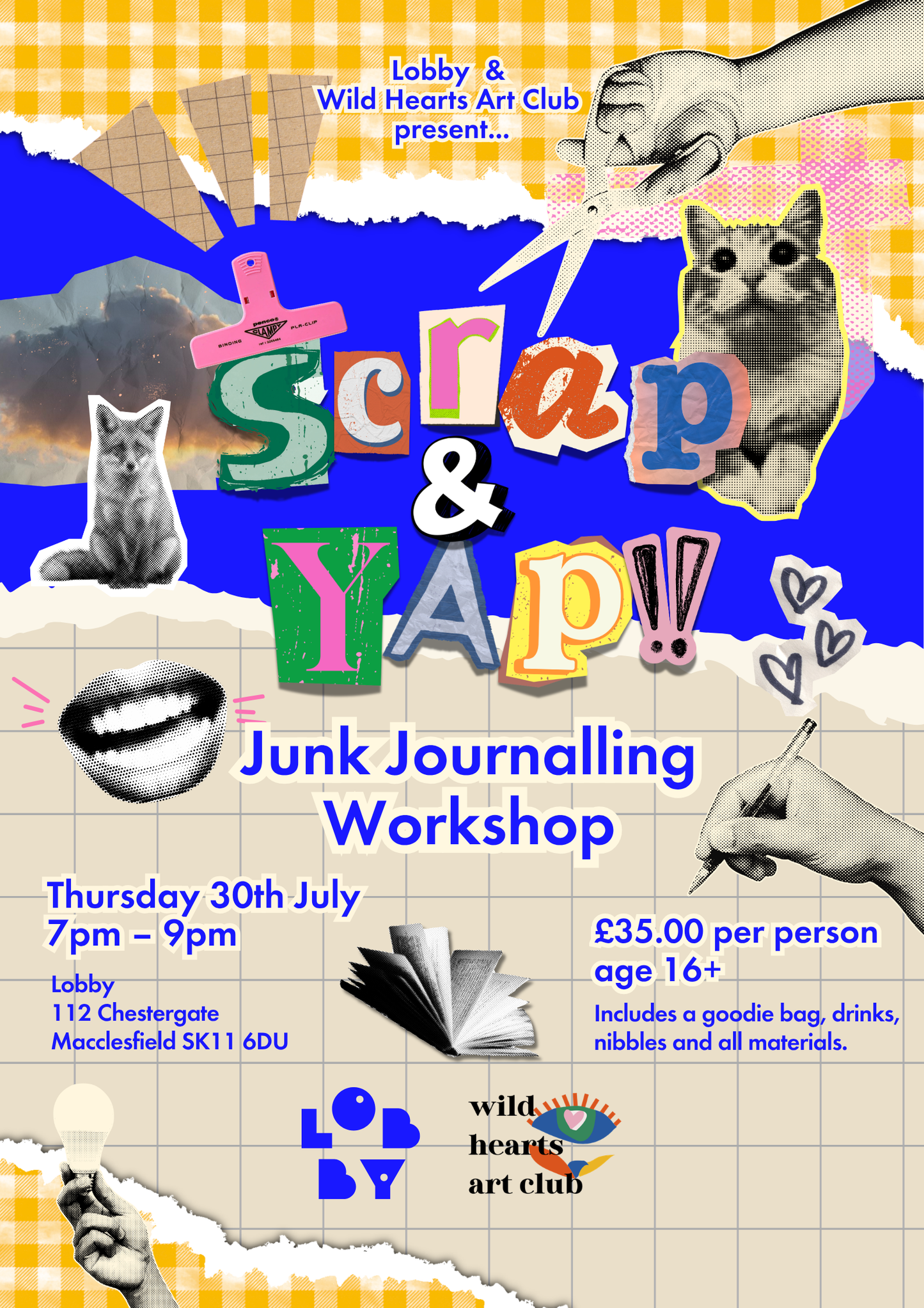 Lobby x Wild Hearts Art Club Junk Journalling Workshop