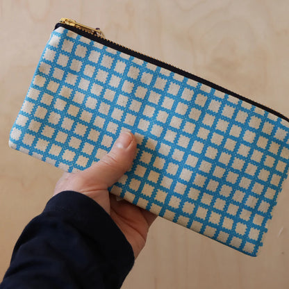 Checks Screenprinted Pencil Case