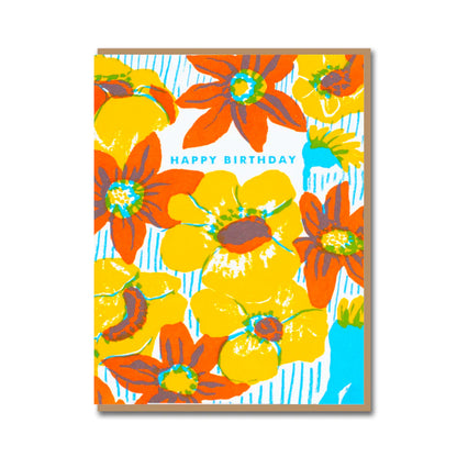 Bold Flower Birthday Card