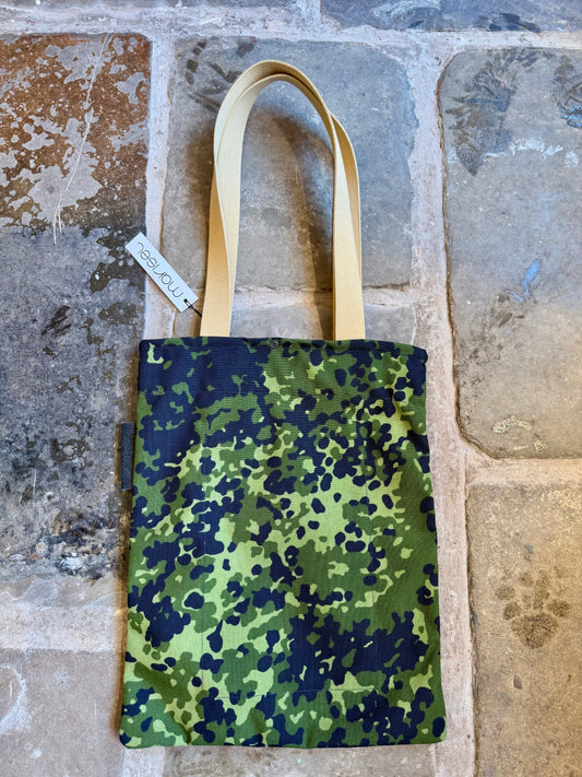 Cordura Green Camouflage Tote Bag